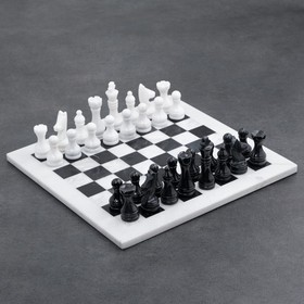 Шахматы «Элит»,темная  доска 30х30 см, оникс