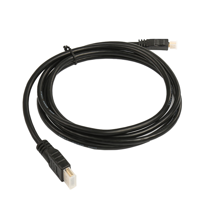 Кабель HDMI - Mini HDMI, 1,8 м, чёрный, оплётка резина