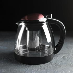 Чайник заварочный «Глянец», с металлическим ситом, 1,5 л, без выбора цвета