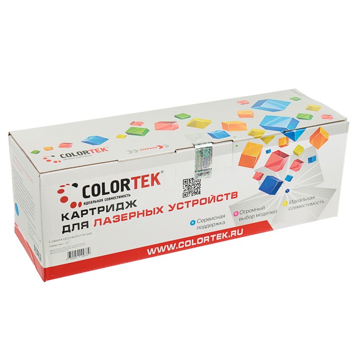 Картридж Colortek HP CB541A/CE321A, 1400 копий, голубой