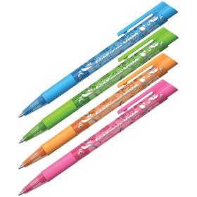 Ручка шариковая автоматическая VIVO Spring, узел 0.7 мм, чернила синие, резиновый упор, длина линии письма 1200 метров, микс