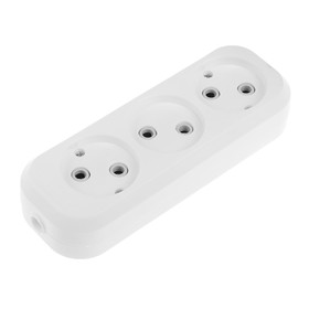 Smartbuy block, 3 sockets, 2200 W, 10 A, without s / c, white, SBE-10-3-00-N
