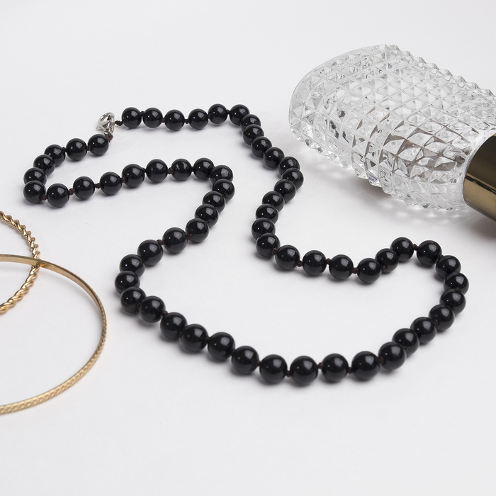 Beads ball No. 8, the classic "black agate", 45cm