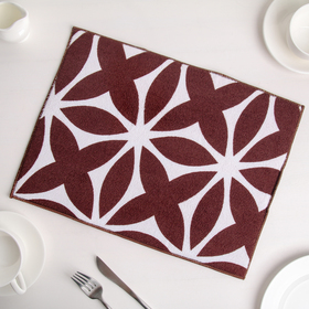 Салфетка для сушки посуды Доляна «Призма», 30x40 см, микрофибра, цвет коричневый