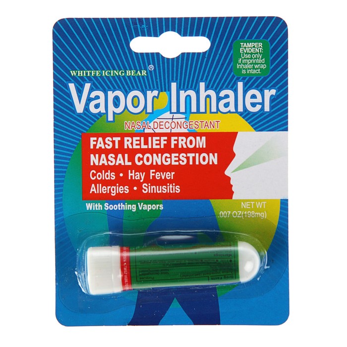 Ингалятор Vapor Inhaler ментол, с маслом эвкалипта, 3 г