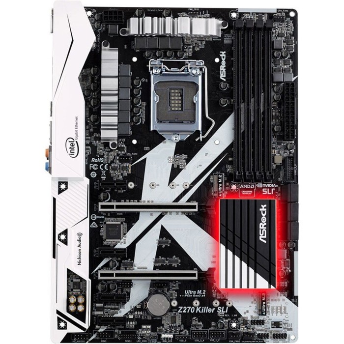 Материнская плата Asrock Z270 KILLER SLI, Soc-1151, Intel Z270, 4xDDR4, ATX, Ret