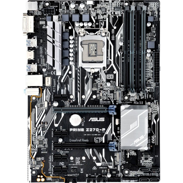 Материнская плата Asus PRIME Z270-P, Soc-1151, Intel Z270, 4xDDR4, ATX, Ret