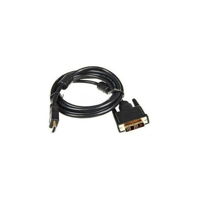 Кабель DVI Buro HDMI19 (m), DVI-D(m), 1.8 м, феррит.кольца, позолоченные контакты