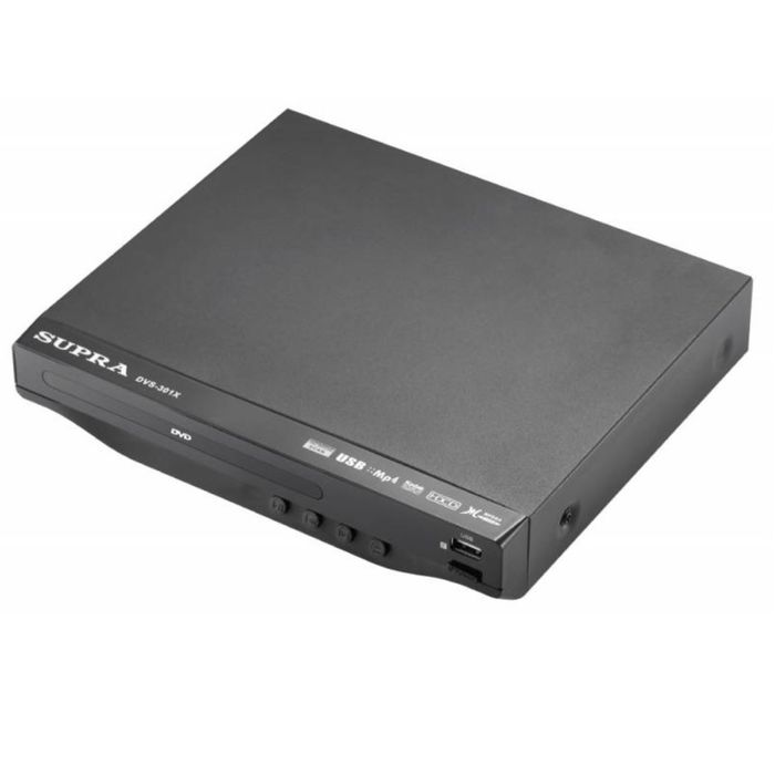 Плеер DVD Supra DVS-301X, многоканальный выход 5.1, черный