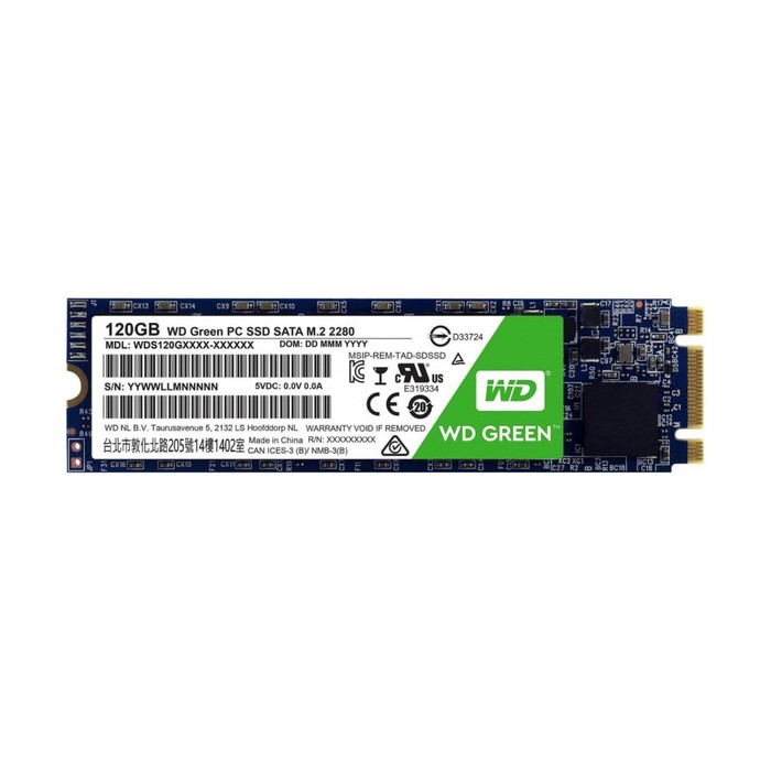 SSD накопитель WD Green 120Gb (WDS120G2G0B) SATA-III