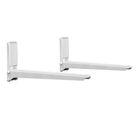 Кронштейн для СВЧ Holder MWS-2005, макс.40кг, настенный, фиксированный, белый Кронштейн для СВЧ Holder MWS-2005, макс.40кг, настенный, фиксированный, белый