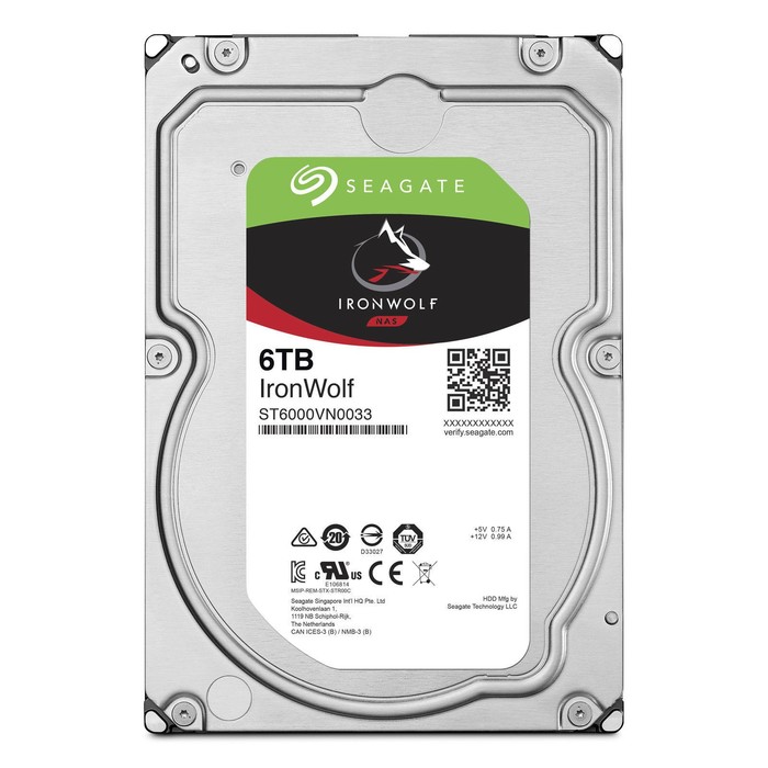 Жесткий диск Seagate Ironwolf 6Tb (ST6000VN0033) SATA-III