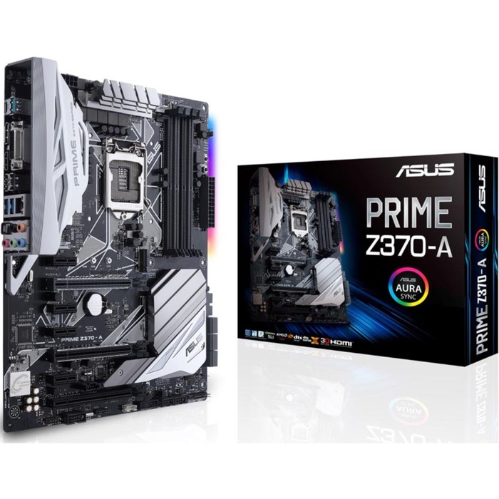 Материнская плата Asus PRIME Z370-A, Soc-1151v2, Intel Z370, 4xDDR4, ATX, Ret