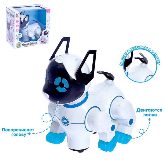 Игрушка-робот «Кошечка», работает от батареек, световые и звуковые эффекты, танцует, цвета МИКС