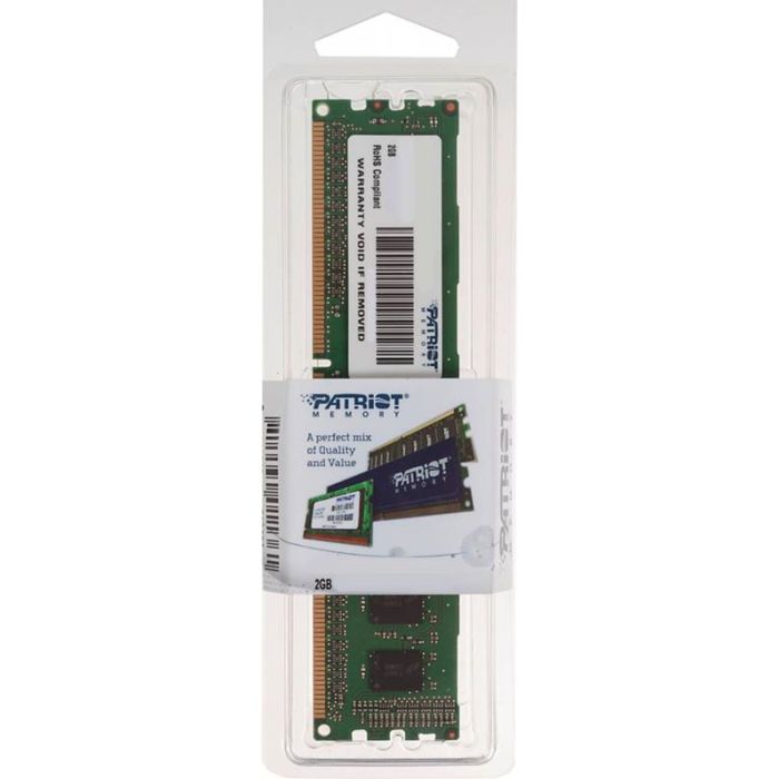 Память DDR3 2Gb 1600MHz Patriot PSD32G16002 RTL PC3-12800 CL11 DIMM 240-pin 1.5В