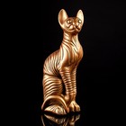Копилка "Кошка Сфинкс", бронза, гипс, 39 см - фото 1306415