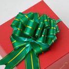 Бант-шар №4,5 три золотых полосы, зеленый 3556562