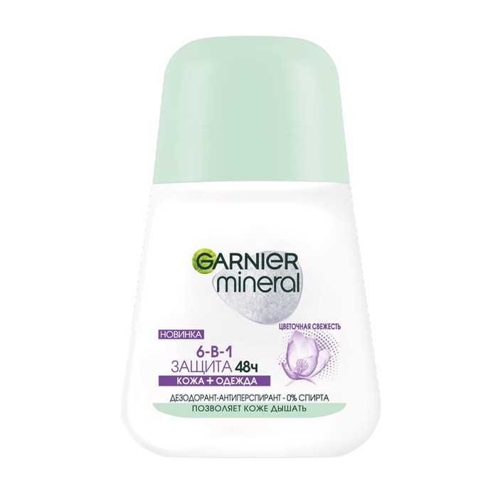 Дезодорант-ролик Garnier Mineral Защита 6, Весенняя Свежесть, 50 мл