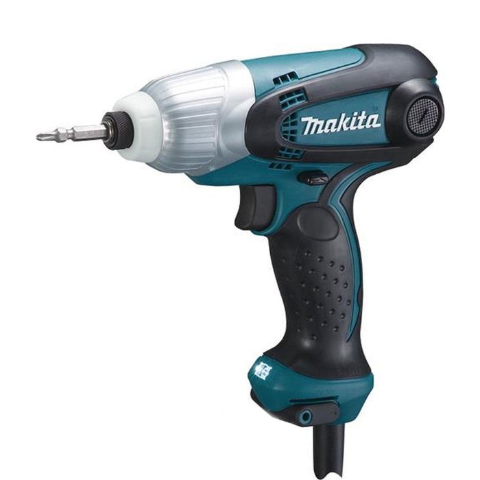 Дрель-шуруповерт Makita TD 0101F, 230 Вт, ударн., 3200 уд/мин, патрон 6.35, 3600 об/мин