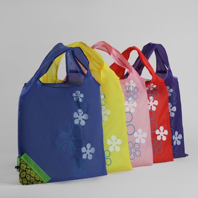 Shopping bag with "Pineapple", foldable, 1 Department MIX