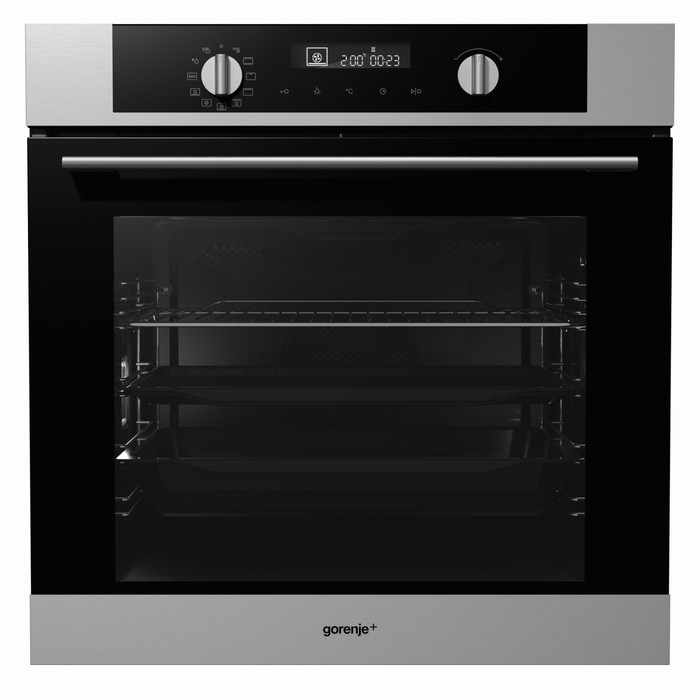 Духовой шкаф Gorenje+ GO516X, 73 л, класс А+, 11 режимов, черный/серебристый