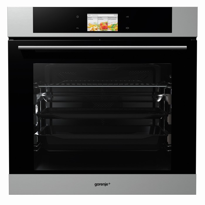 Духовой шкаф Gorenje+ GO978X, 73 л, класс А+, 16 режимов, черный/серебристый