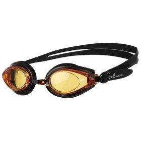 Очки для плавания Techno II, M0428 04 0 01W, цвет чёрный-жёлтый