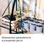 Парник, 5 полок, 190 × 60 × 40 см, металл, чехол спанбонд 60 г/м², дверь из плёнки 100 мкм 3538850