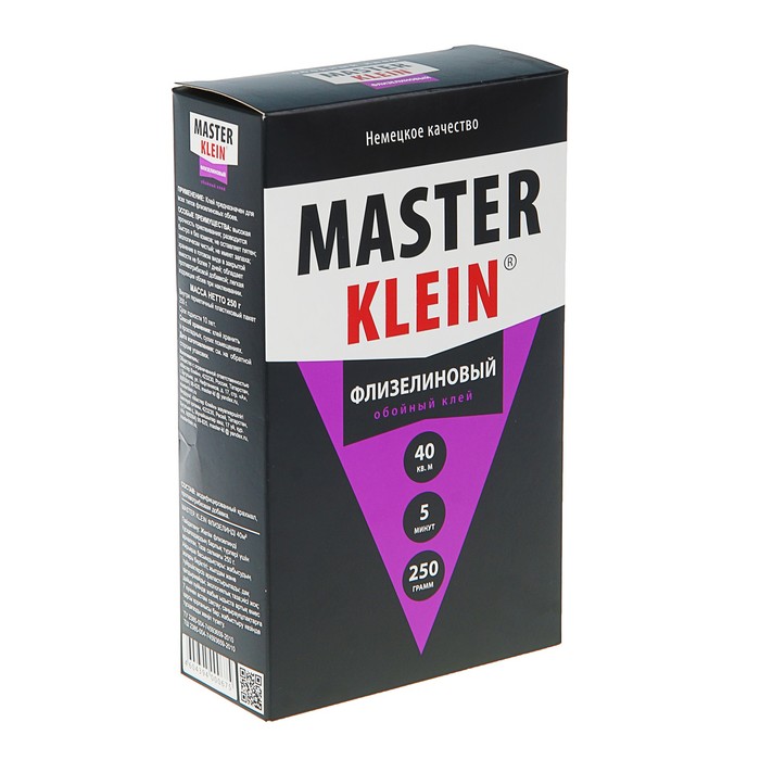 Клей обойный Master Klein, для флизелиновых обоев, 250 гр