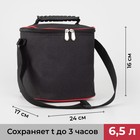 Сумка-термо, отдел на молнии, регулируемый ремень, цвет чёрный Сумка-термо, отдел на молнии, регулируемый ремень, цвет чёрный