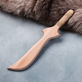 Сувенирное деревянное оружие "Нож боевой", 30 см, массив бука