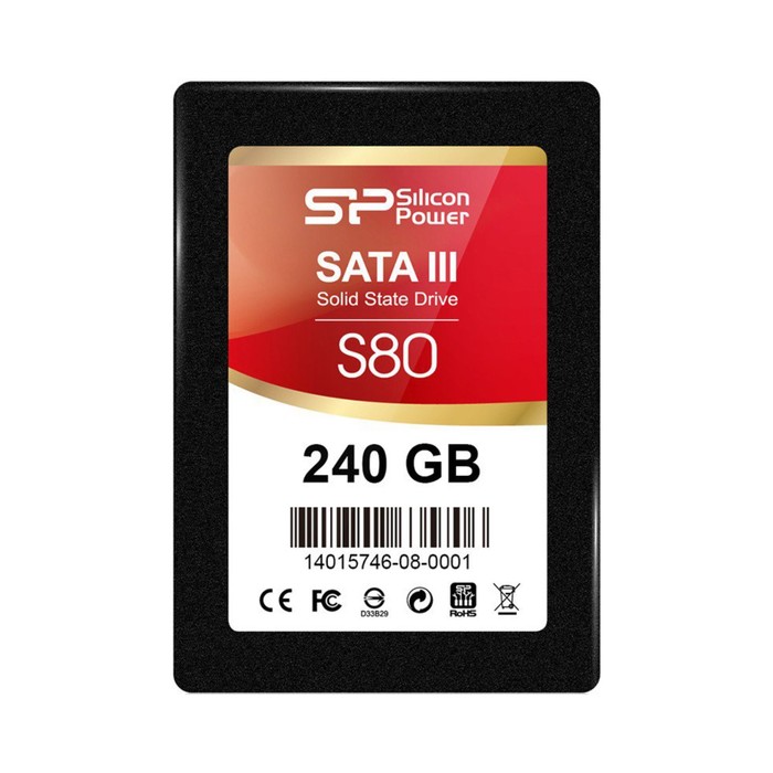 SSD накопитель Silicon Power S80 240Gb (SP240GBSS3S80S25) SATA-III