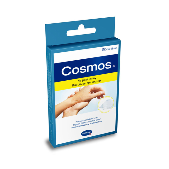 Пластырь от ожогов Cosmos Hydro-Active 4,5х6,5 см, 3 шт