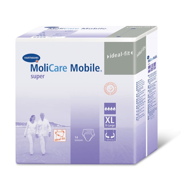 Трусы впитывающие при недержании MoliCare Mobile super, размер XL, 14 шт