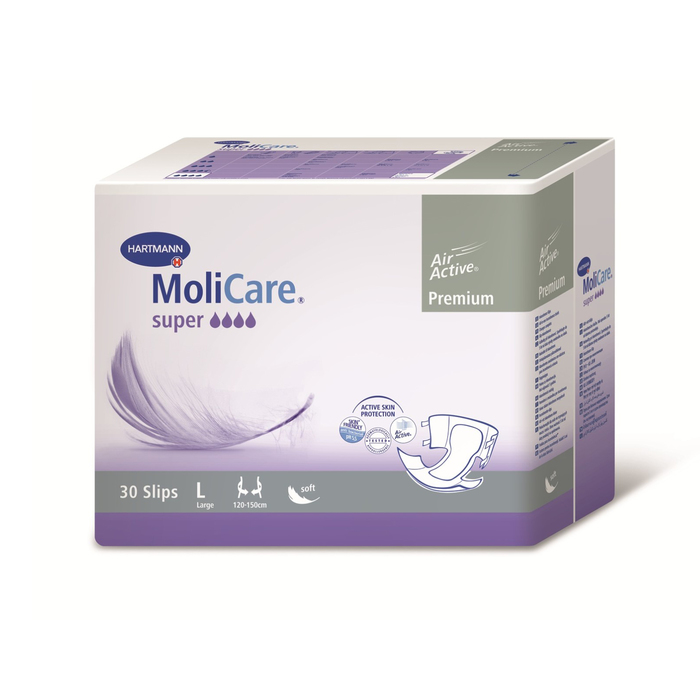 Подгузники воздухопроницаемые MoliCare Premium super soft, размер L, 30 шт