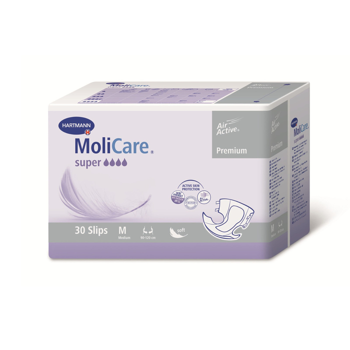 Подгузники воздухопроницаемые MoliCare Premium super soft, размер M, 30 шт