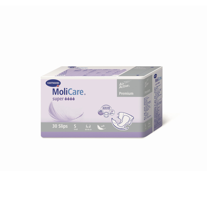 Подгузники воздухопроницаемые MoliCare Premium super soft, размер S, 30 шт