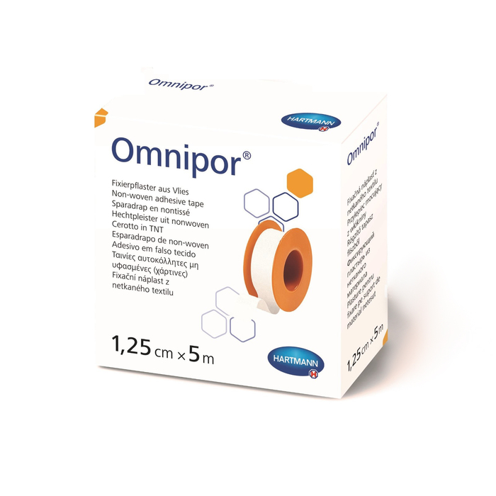 Пластырь Omnipor фиксирующий без еврохолдера, текстильная ткань 5м х 1,25см