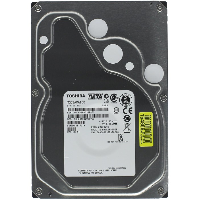 Жесткий диск Toshiba Enterprise Capacity 1Tb (MG03ACA100) SATA-III