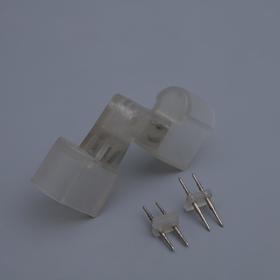 Коннектор для неона 12*24 мм, 2W, L - внешний угол, с иглой (2 шт)