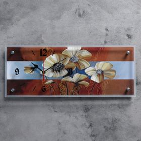 Часы настенные, серия: Цветы, "Цветы", 20х50  см, без выбора вариантов товара