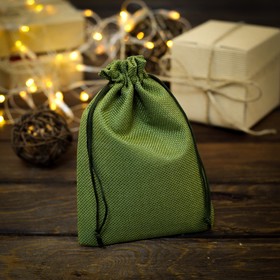 Pouch gift from Haldi, green, 13 x 18 cm