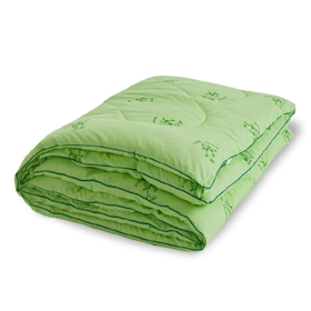 Одеяло тёплое "Бамбук", размер 172х205 см, поплин, салатовый