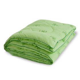 Одеяло тёплое "Бамбук", размер 200х220 см, поплин, салатовый