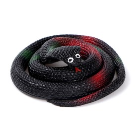 Funny rubber "Cobra" 70 cm, color black