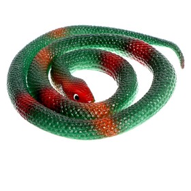 Прикол «Гадюка», резиновая, 70 см, цвет темно-зелёный