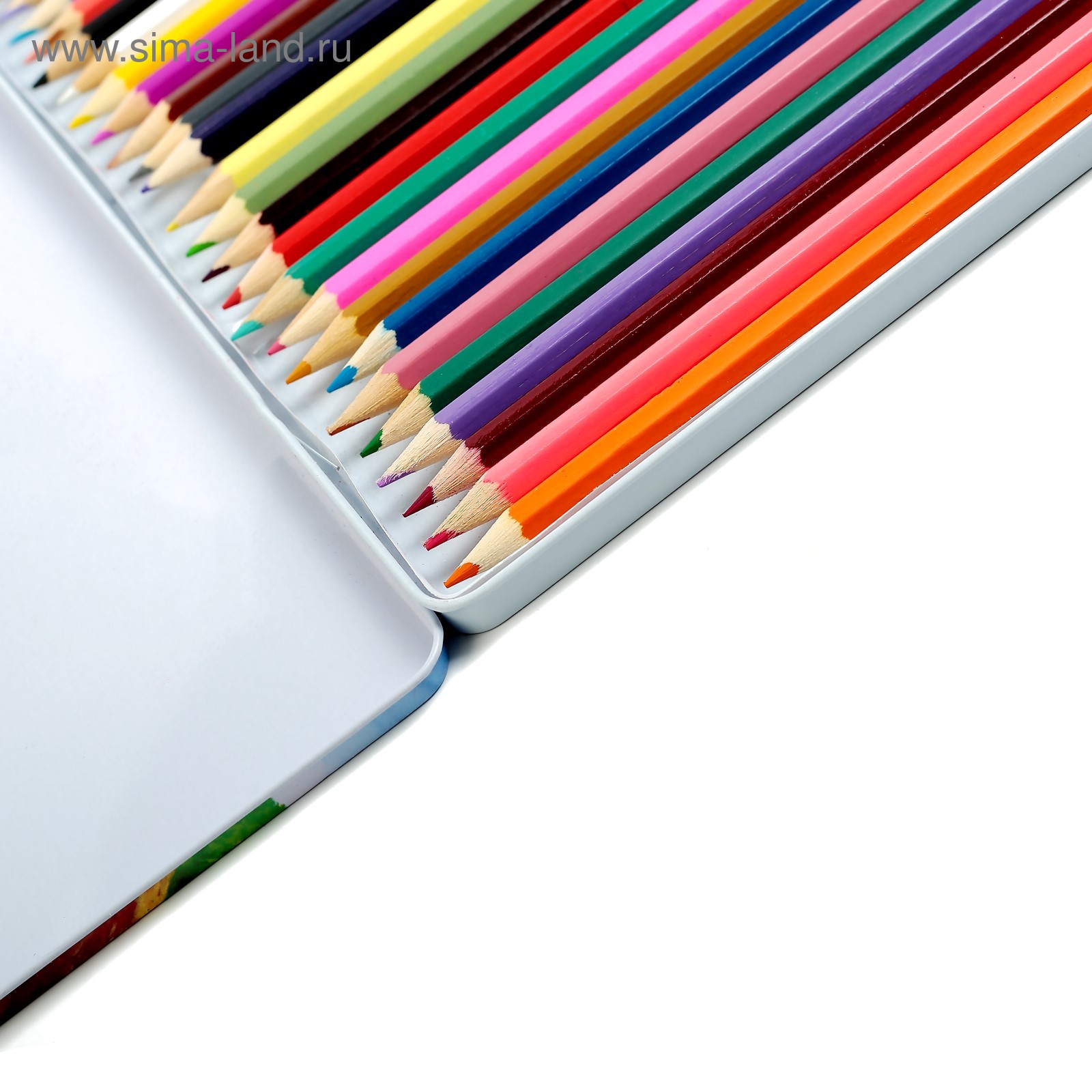 Гамма цветные карандаши в металлическом пенале