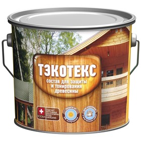Состав ТЭКОТЕКС для защиты и тонирования древесины тик, ведро 7,6 кг