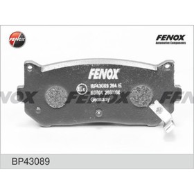 Колодки тормозные Fenox BP43089 2940659