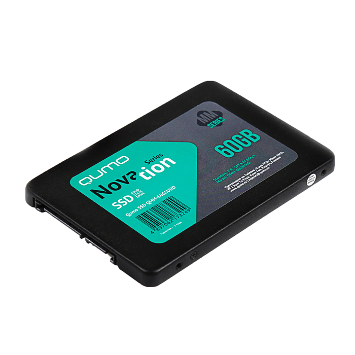 Накопитель SSD Qumo Novation MM QMM-60GSUND, SATA III, 60Гб, MLC